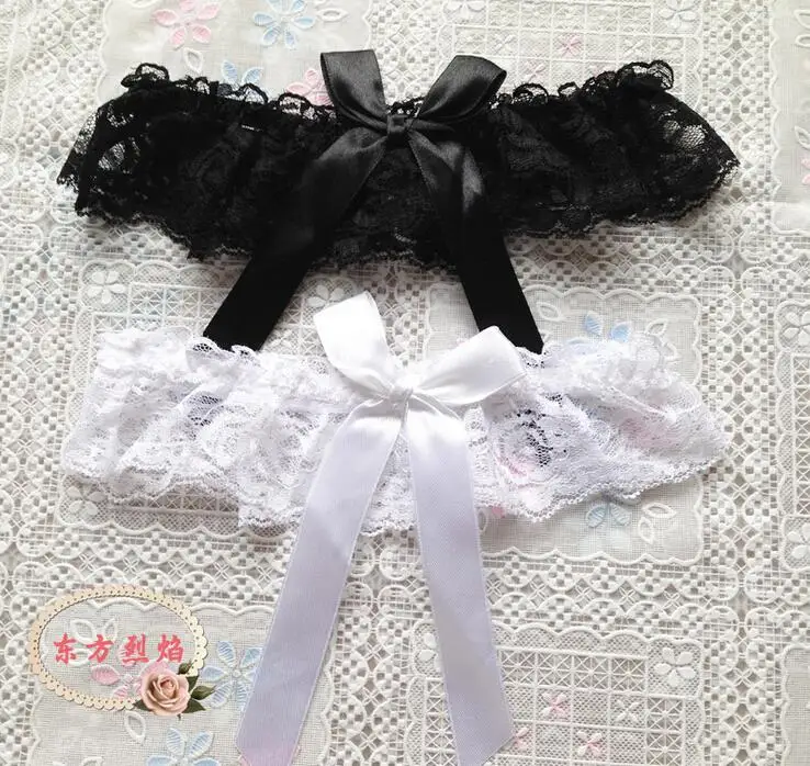Sexy Fashion Women Lace Floral Garter Belts Bowknot Wedding Bridal Party Pub Club Evening Leg Rings Loops | Тематическая одежда и