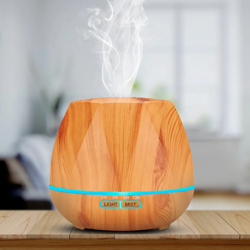  500ML Remote Control Air Humidifier Essential Oil Diffuser Humidificador Mist Maker LED Aroma Diffu