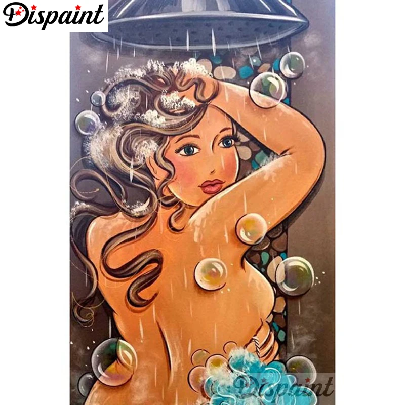 

Dispaint Full Square/Round Drill 5D DIY Diamond Painting "Fat woman" Embroidery Cross Stitch 3D Home Decor A06313