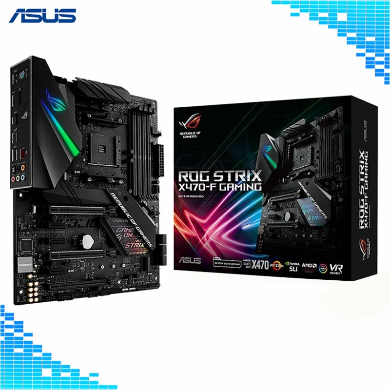 

ASUS ROG Strix X470-F Gaming AMD Ryzen 2 AM4 DDR4 DP HDMI M.2 ATX Motherboard