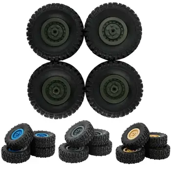 

4Pcs Rubber Vehicle Wheels for WPL Truck GAZ 2 Models Accessories Components