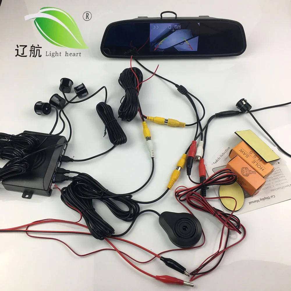 4.3 inch car rearview mirror reversing radar sensorin Parking Sensors