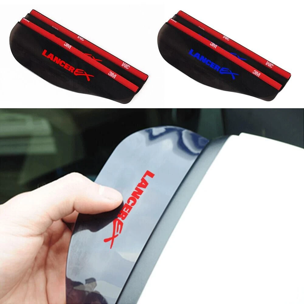 2Pcs Car Rearview Mirror Rain Eyebrows for Mitsubishi Lancer EX Clear View Rain Protection Dust proof Cover Styling Accessories