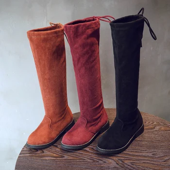 

winter shoes girl fashion children kids knee high boots 2018
