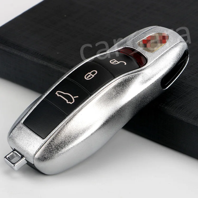 

Two optional color Electroplated frosting wearable durable Scratch resistant key case for Porsche cars