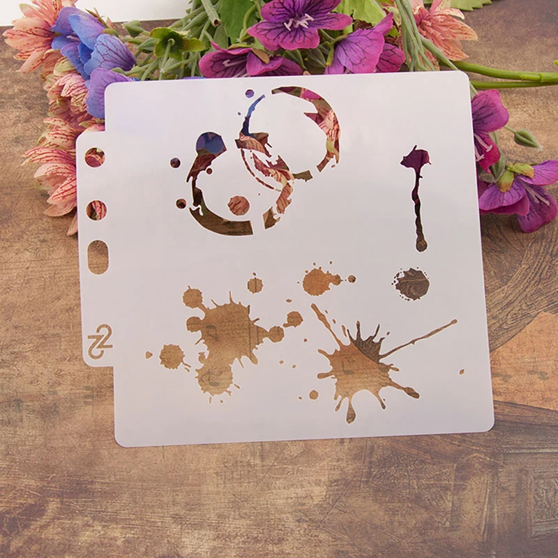 

DIY Reusable Water Droplet Mold Cake Stencils Plastic Cake Decoration Baking Tools For Home Decor Scrapbooking Album Craft