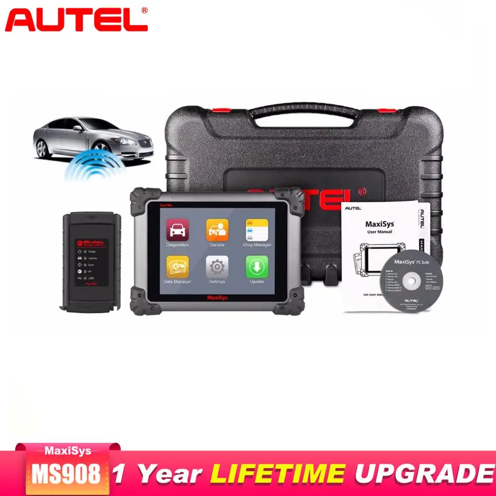 Best Autel High End MaxiSys Pro MS908 OBD2 Scanner Car Diagnostic Tool Wireless Car Repair Tool Vehicle Programming Scanner