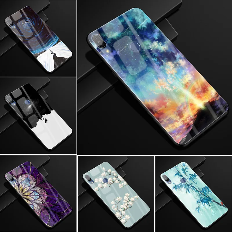 

For Asus Zenfone Max Pro M1 ZB602KL Case Tempered Hard Cover For Asus Zenfone Max Pro M1 ZB601KL Case Glass Coque X00TD Fundas