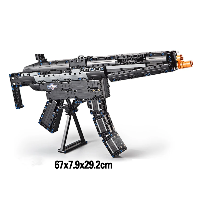 ブランドのおもちゃ 621 個のビルディングブロックレンガ銃 M4a1 エアガン空気銃と Mp5 おもちゃの短機関銃子供屋外ゲームモデルの Cs コスプレ Toy Submachine Gun Toy Gunsubmachine Gun Aliexpress