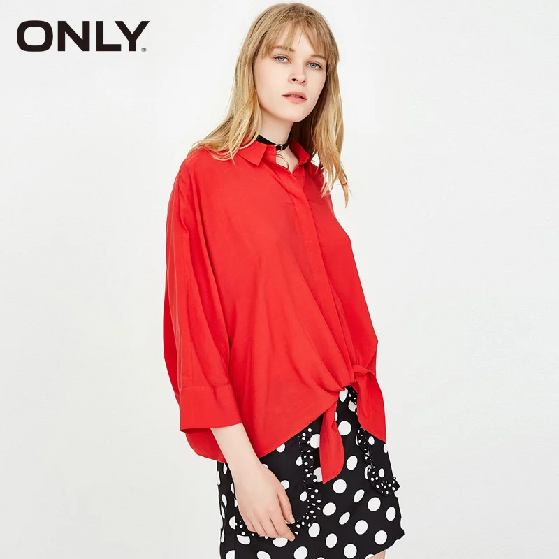 

ONLY seven women bat sleeve with loose shirt | 118131503
