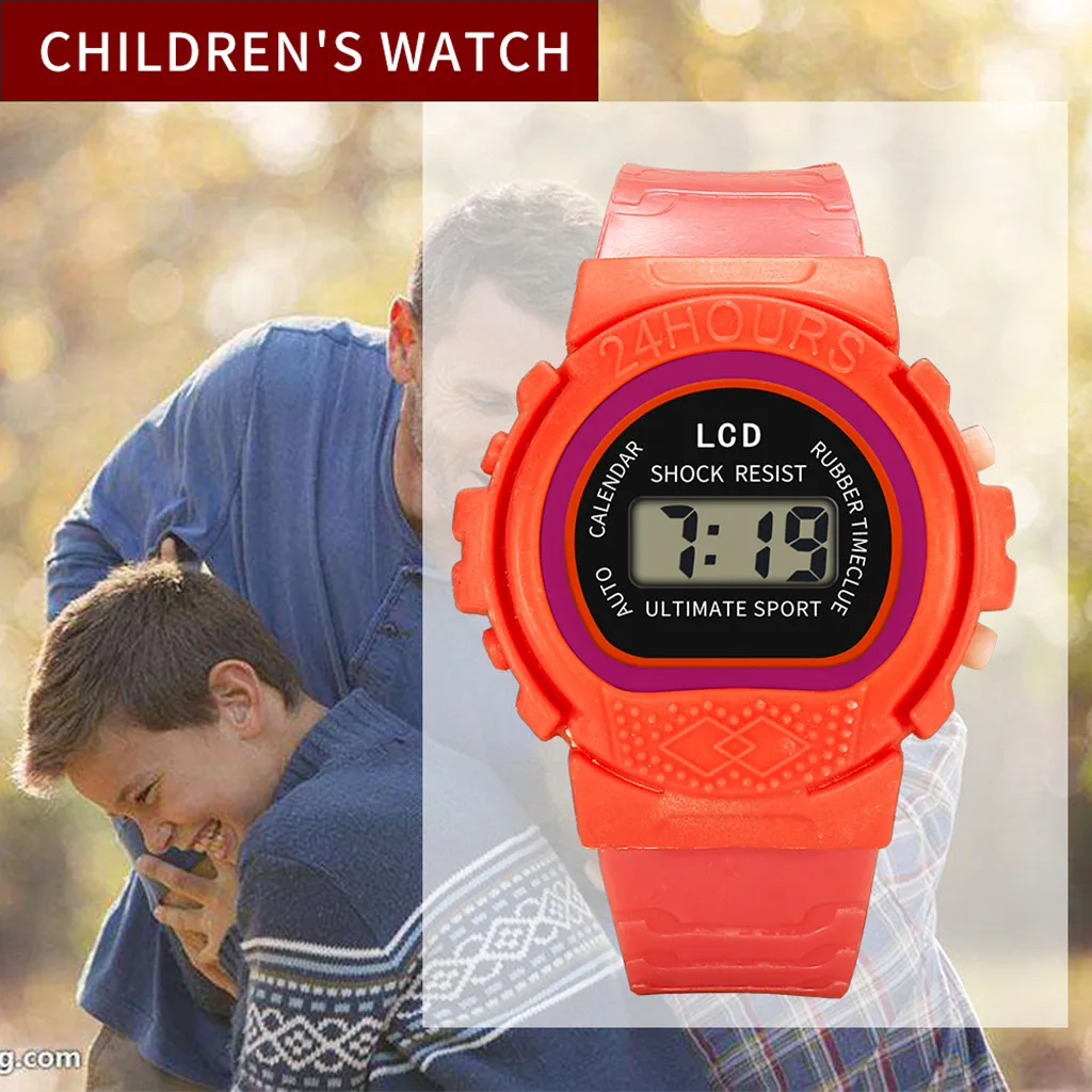 Детские часы для девочек, аналоговые, цифровые, спортивные, светодиодный, электронные, силиконовые, водонепроницаемые, наручные часы, новинка c0604