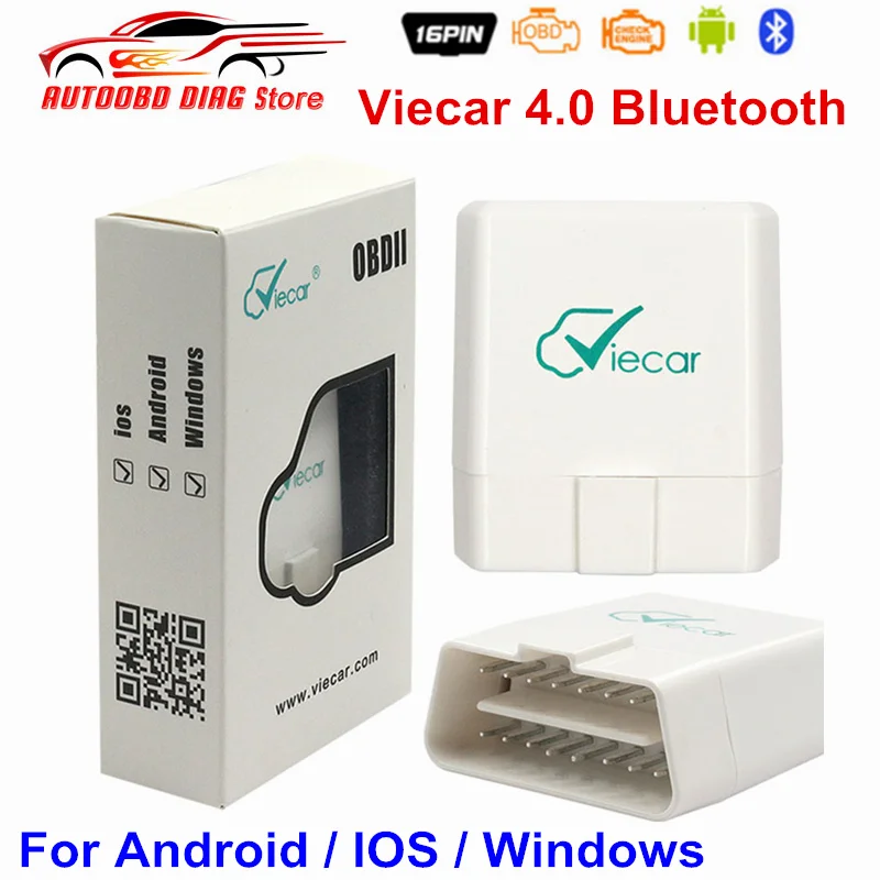 New Arrival Viecar ELM327 Bluetooth 4.0 V1.5 OBD2 Car Diagnostic Tool