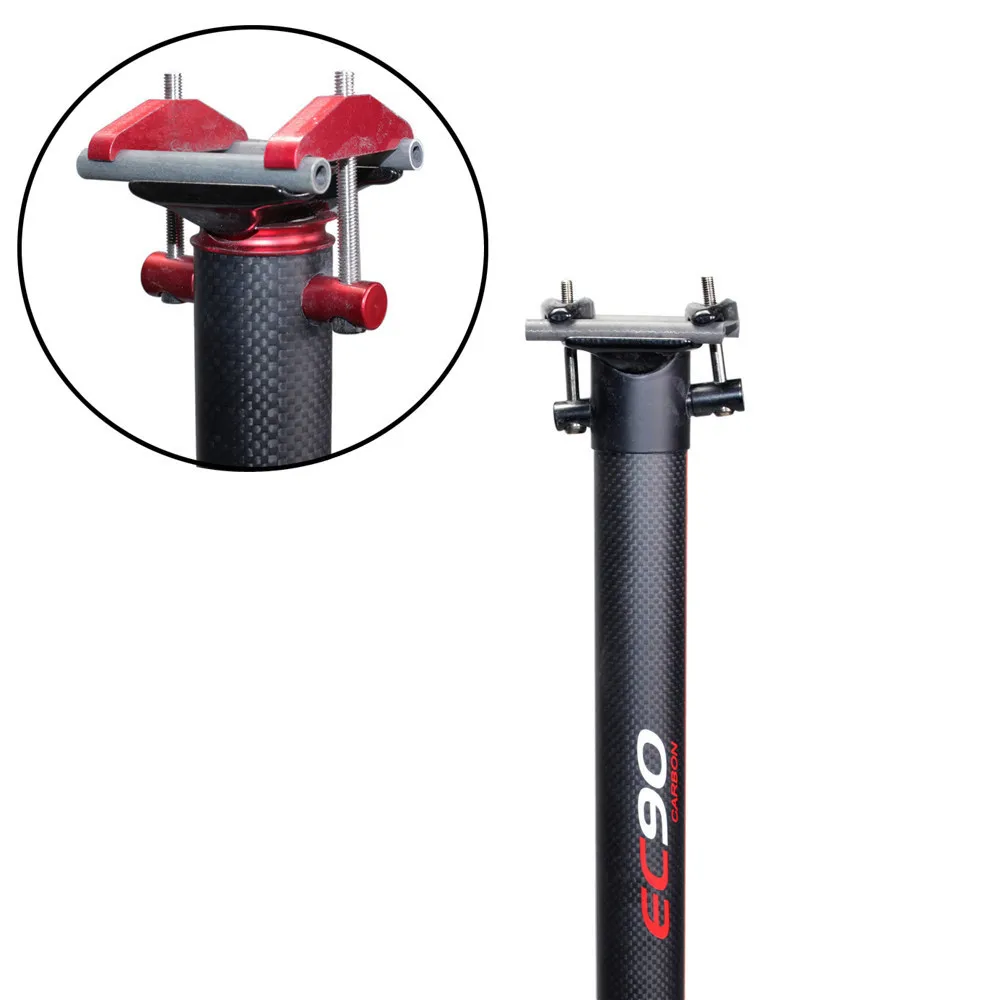 33.9mm * 580mm 3k MTB Bicycle seatpost Double nail road Bicycle