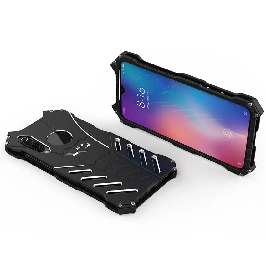 Для XIAOMI Mi 9 чехол оригинальный R JUST роскошный бронированный Алюминиевый
