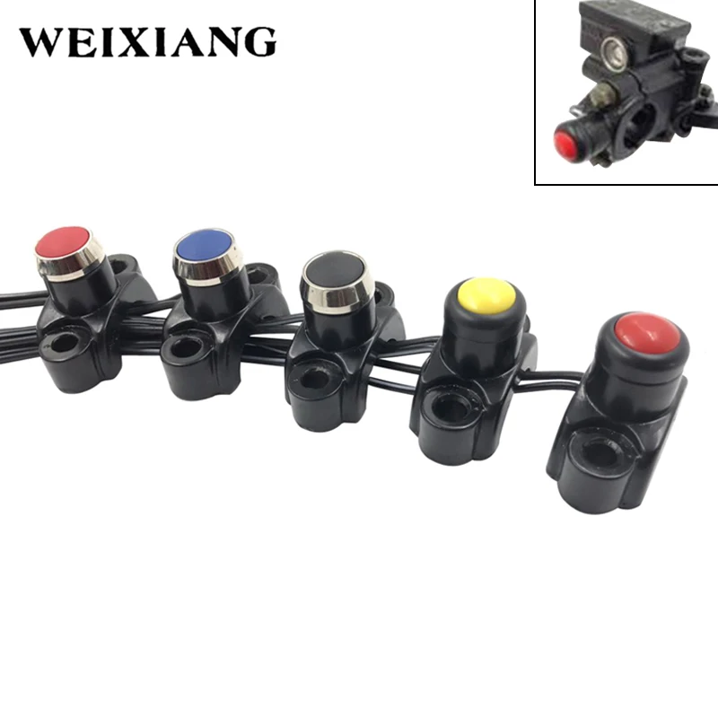 Aluminum Alloy Motorcycle Horn Button Power Start Kill Switch Memontary