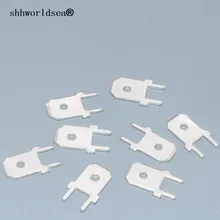 Shhworld Клеммная вилка Пружинная Вилка 6,3 мм Вставка холодного прессования Концевая вставка 6,3 плата сварочной цепи вставка и клеммы