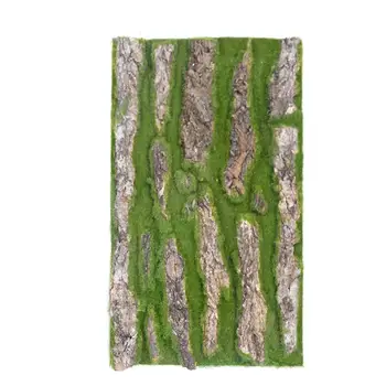 

30x50cm Real Dried Pine Tree Bark with Artificial Moss for Indoor Water Pipe Pillar Cover Wrap Fake Plant Vine Flowers DIY Decor