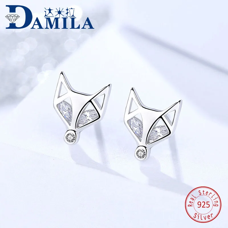 fox earrings silver 1 