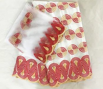 

Bazin fabric 2018 hot selling lace white bazin riche brocade fashion bazin riche brocade brode lace fabrics 5+2yard/lot