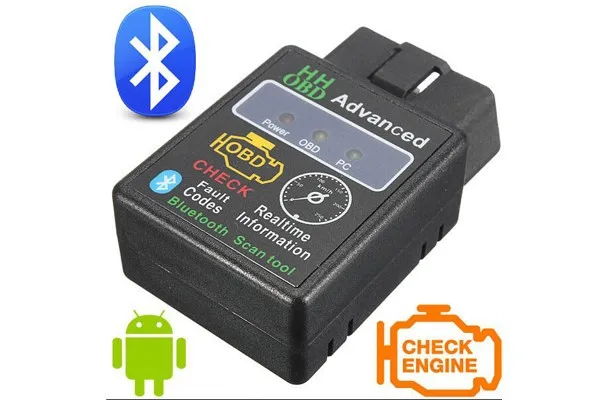 

OBD MINI ELM327 v1.5 Black Bluetooth OBD2 Car CAN Wireless Adapter Scanner TORQUE ANDROID