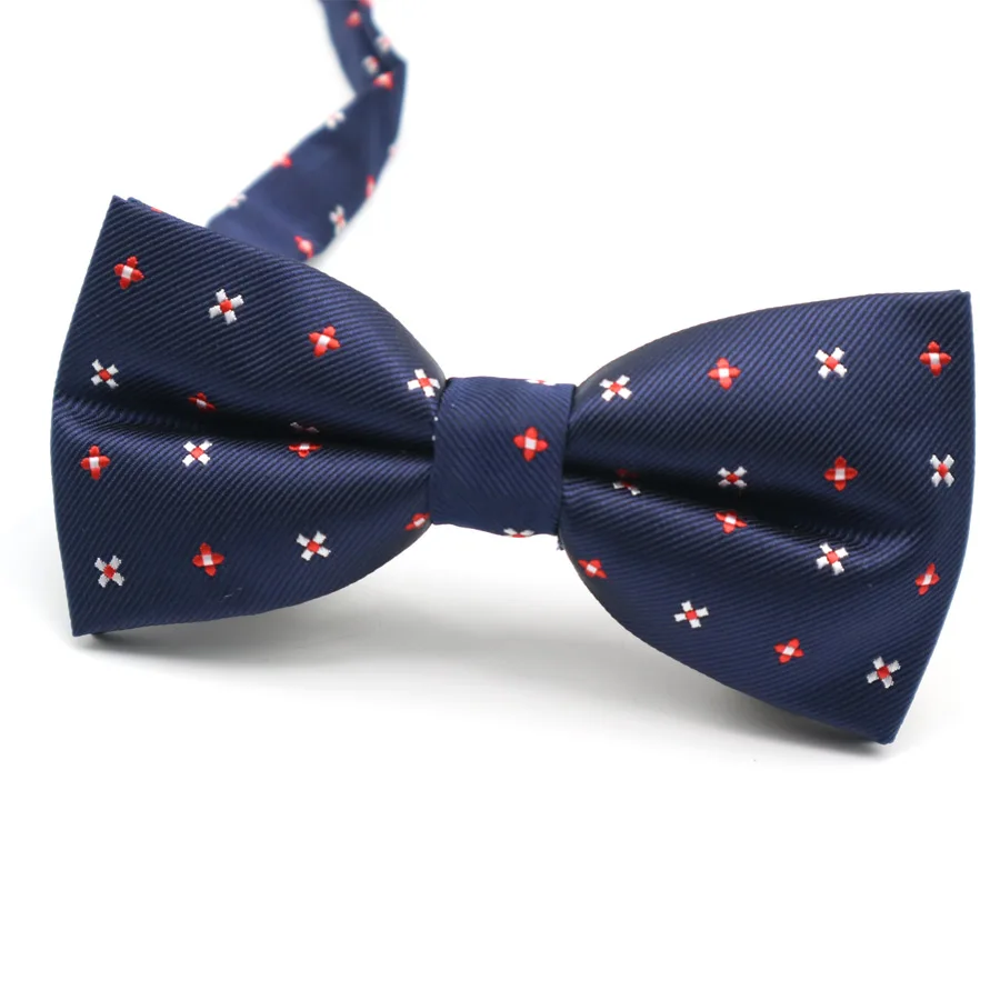 Модные Для мужчин полиэстер Шелковый Полосатый горошек смокинг Bowties мужские галстуки; Свадебная вечеринка бабочкой классические Регулируемая бабочка - Цвет: BC-18