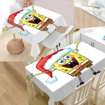 

New Arrival Custom Spongebob Tablecloth Waterproof Oilproof Dinner Table Cover Home Textile More Size