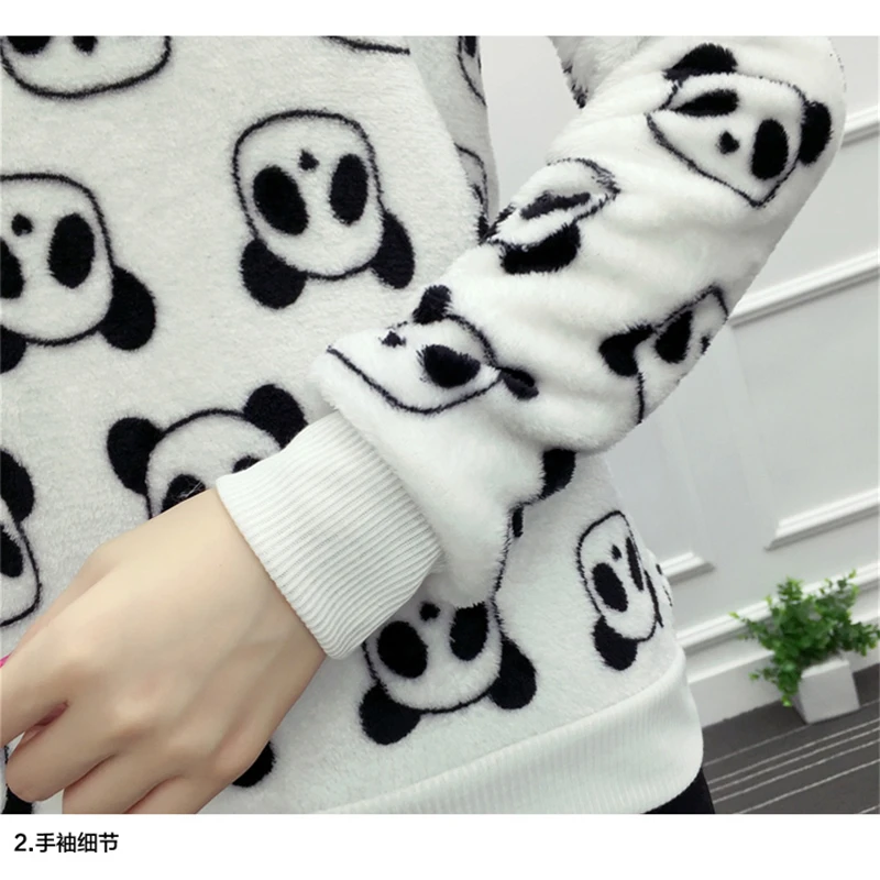  2018 Fashion Harajuku Cute brown Teddy bear panda Women hoody Sweatshirt high quality Long sleeves 