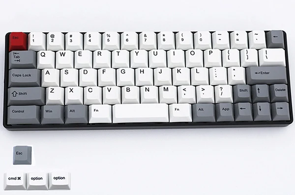 Filco MINILA AIR PBT 67 keys Dye sulimated print Cherry profile keycaps 3u sapcebar Эта ссылка-брелки, клавиатура в комплект не входит - Цвет: Gray White keycap