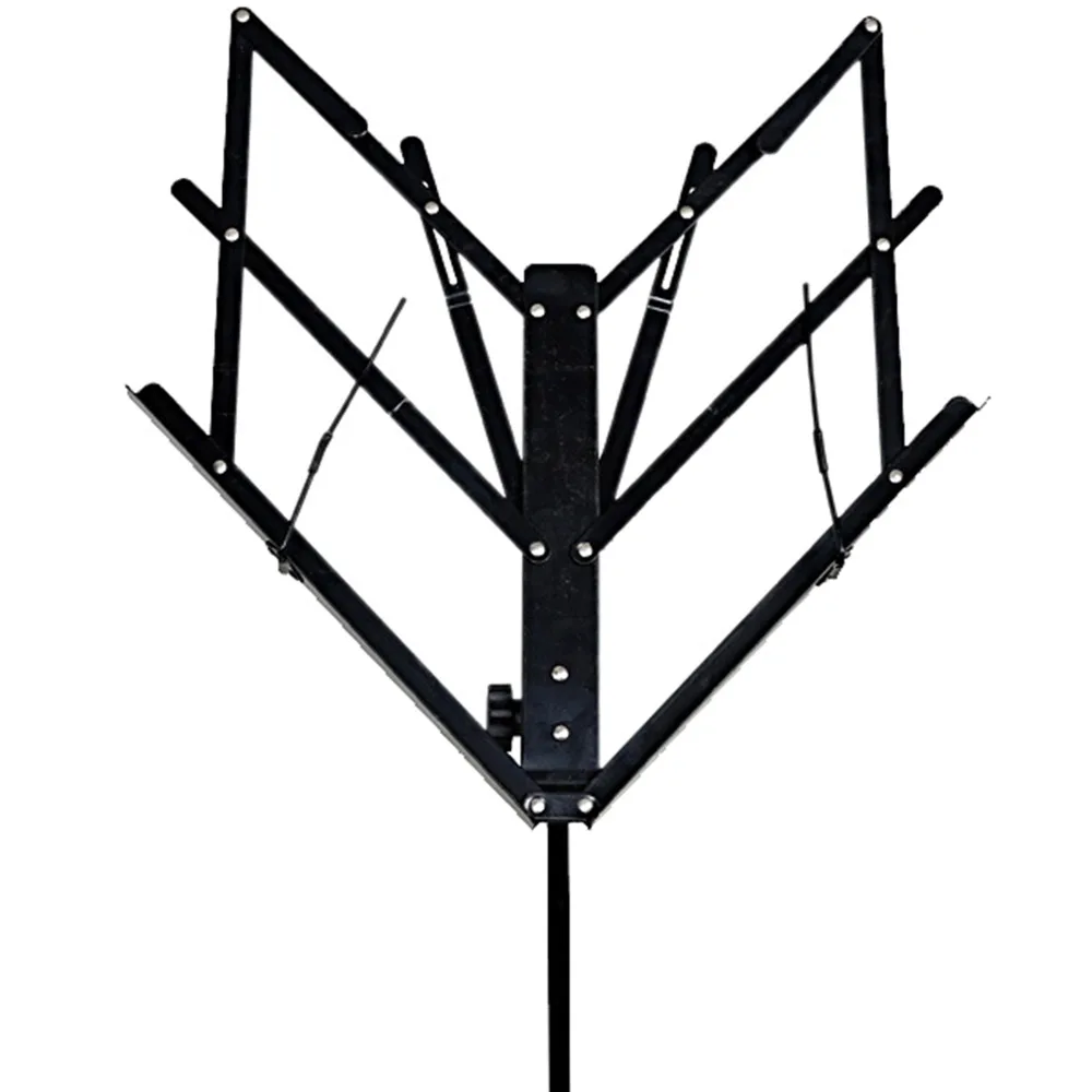 

1pc black Sheet Music Stand Folding Metal Tripod Stand Holder With Soft Case Carrying Bag