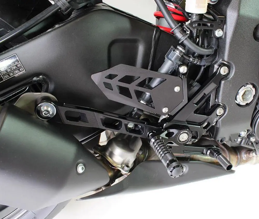 Для Yamaha MT10 FZ10 подножки Алюминий Регулируемые задние комплекты Rearset Подножка для ухода за кожей ног колышки MT FZ 10 MT-10 FZ-10