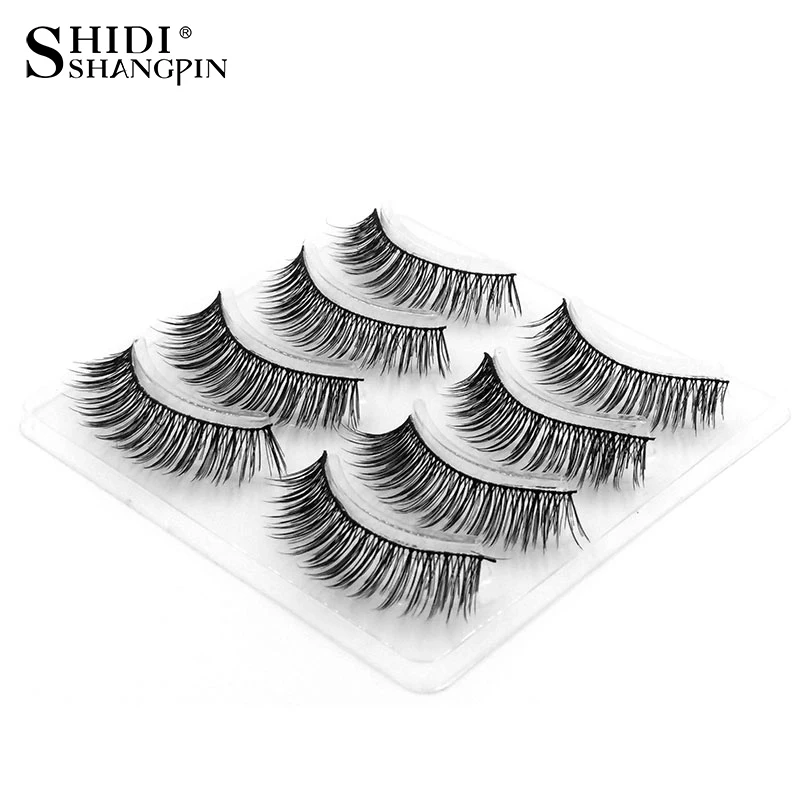 Buy Wholesale price 4 Pairs False Eyelashes Thick Fake