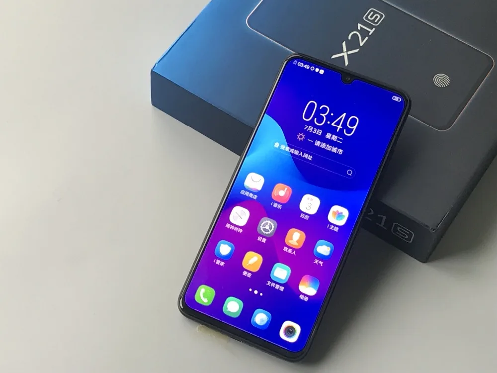 Оригинальный VIVO X21s мобильный телефон 6,41 дюймов 6 ГБ Оперативная память 128 ГБ Встроенная память Восьмиядерный 24.8MP AI селфи лицо Wake отпечаток