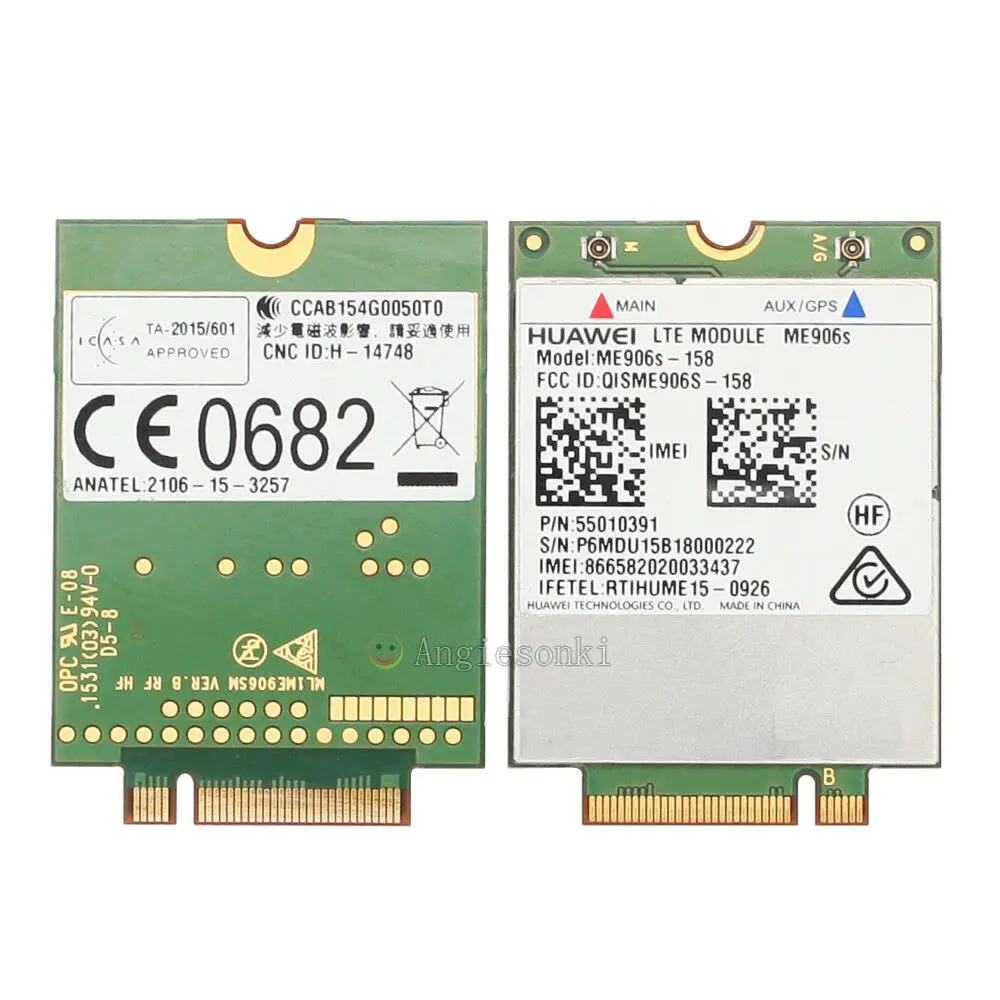 Разблокированный HUAWEI ME906S-158 4G LTE/HPSA + мобильный широкополосный WWAN модуль B1 B2 B3 B5 |