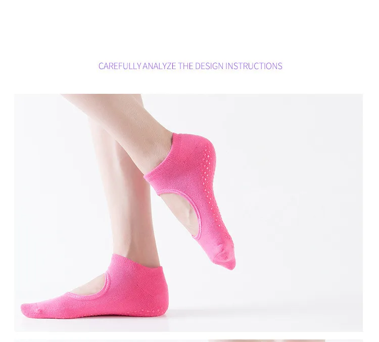 8 цветов, 1 пара новых Противоскользящих женских спортивных носков для йоги, прочные цветные хлопковые носки для занятий йогой с пятью пальцами