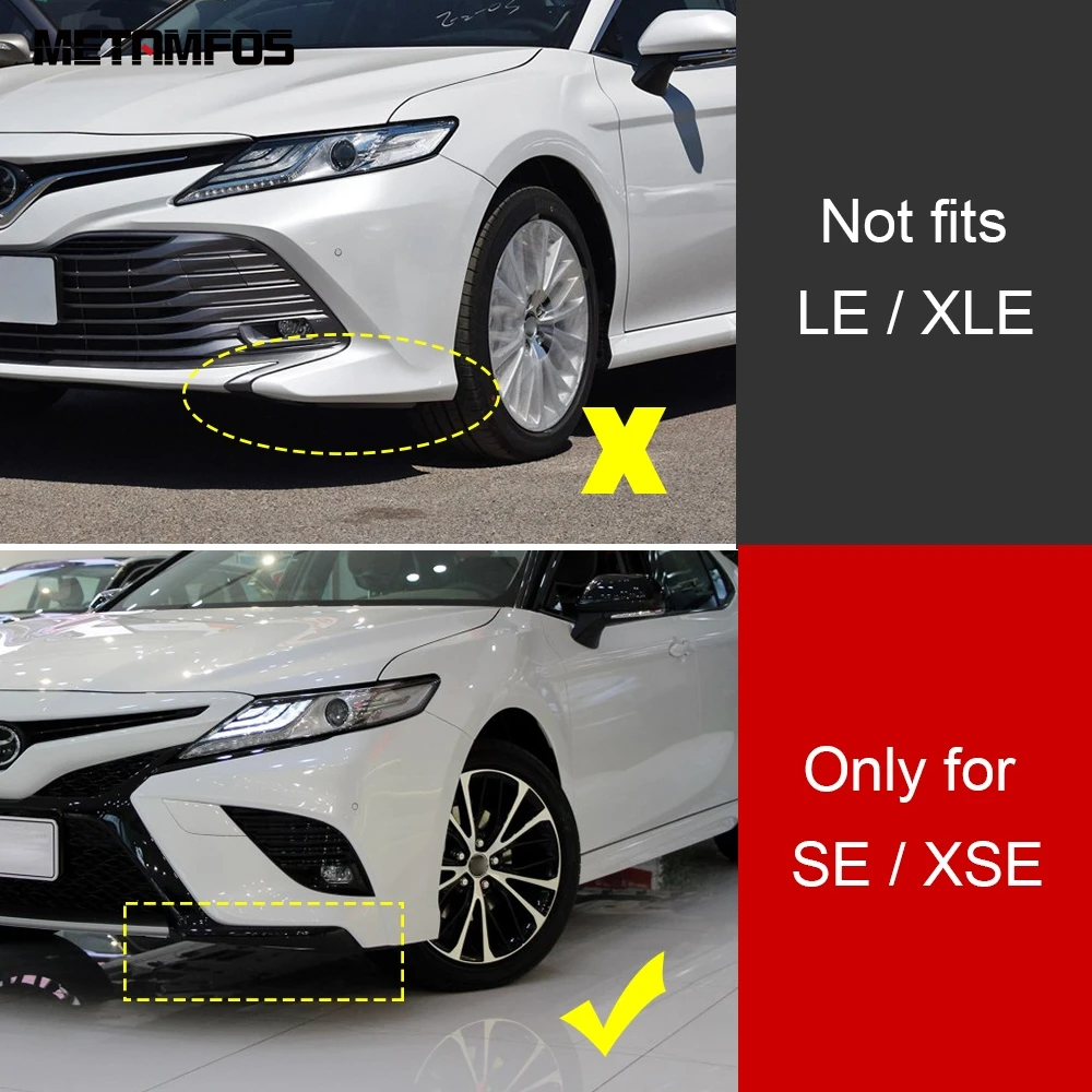 Для Toyota Camry SE XSE углеродное волокно передний бампер литья отделка украшения внешние аксессуары для стайлинга автомобилей