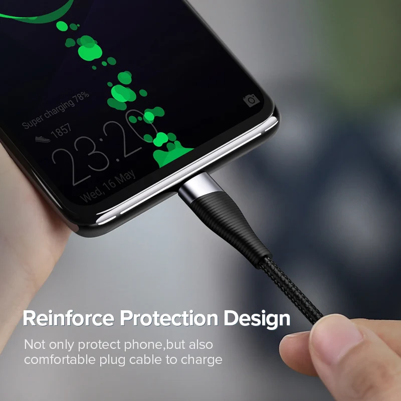 Ugreen USB C кабель для samsung Galaxy S10 S9 S8 Plus Note9 Быстрая зарядка для мобильного телефона type-C кабель для Xiaomi Mi8 USB-C USB шнур