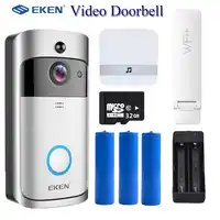 Original EKEN V5 Smart Wireless WiFi Security Door Bell Eye Visual Recording Night Vision Video Intercom Phone Call Doorbell