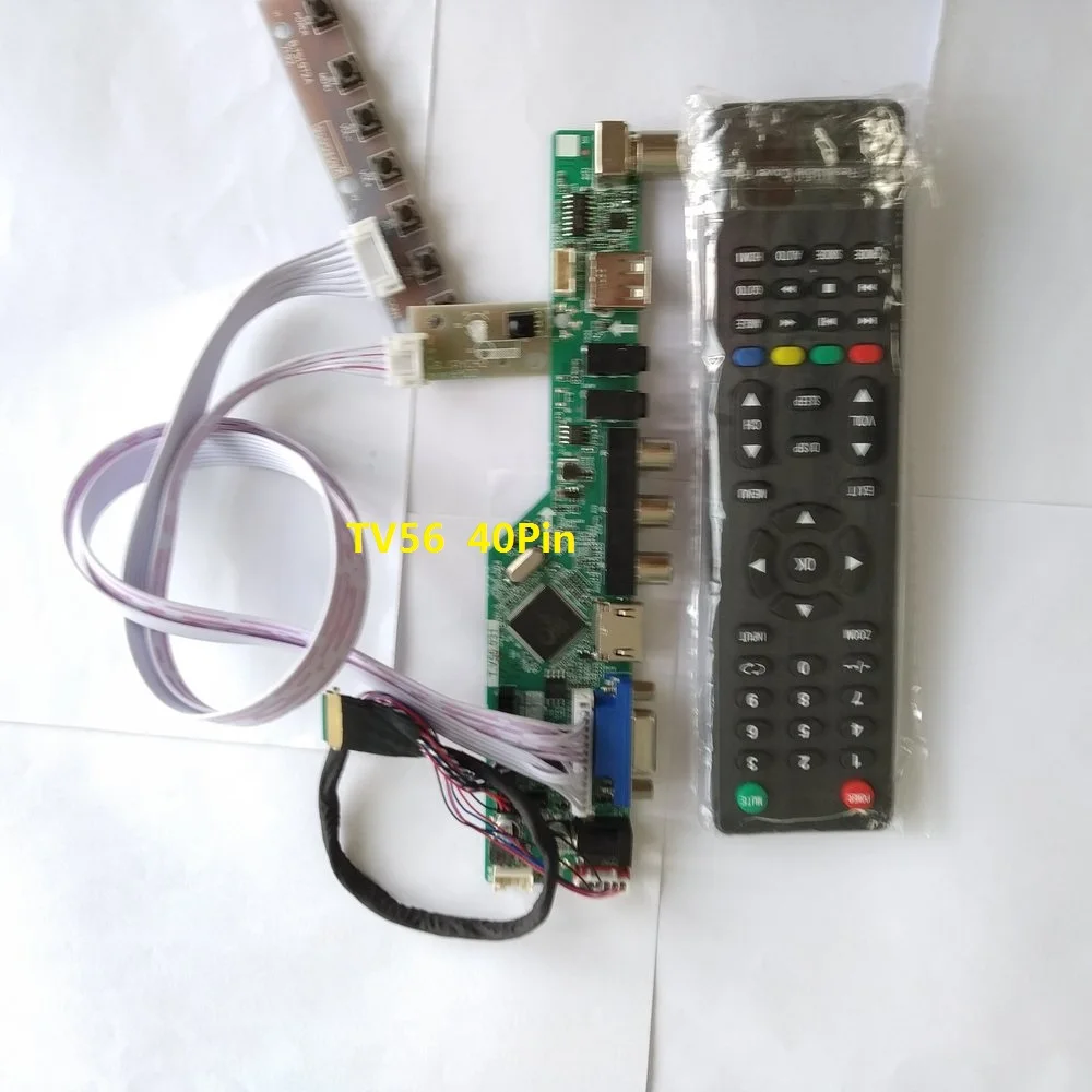 

kit for N156BGE-L21 Panel Screen VGA remote LCD LED TV AV Controller driver board USB HDMI 40pin LVDS 15.6" 1366X768