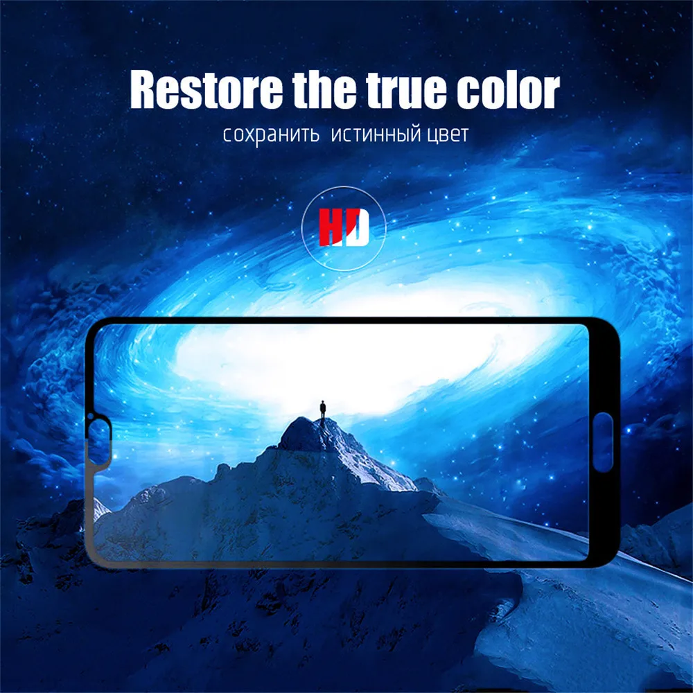 Закаленное 3D стекло премиум класса для Huawei P20 P30 Pro Lite защита экрана 9H Honor 7X 8A 8X 9 10 20