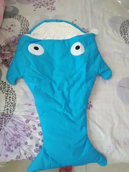 Размер 0-12 мес., комплект/спальное одеяло для новорожденного ребенка на весну и зиму утепленные носки для малышей Детские товары с рисунком акулы, комплект одежды детские clothinng для малышей A155 - Цвет: Blue