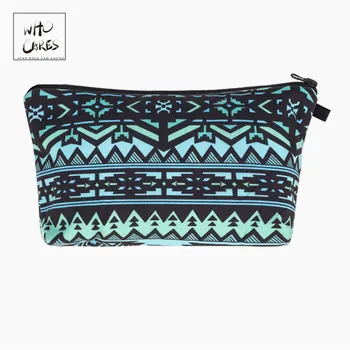 

Who Cares Fashion Cosmetic Organizer Bag jungle aztec 3d printing Makeup Bags Ladies Pouch Women Cosmetic Bag