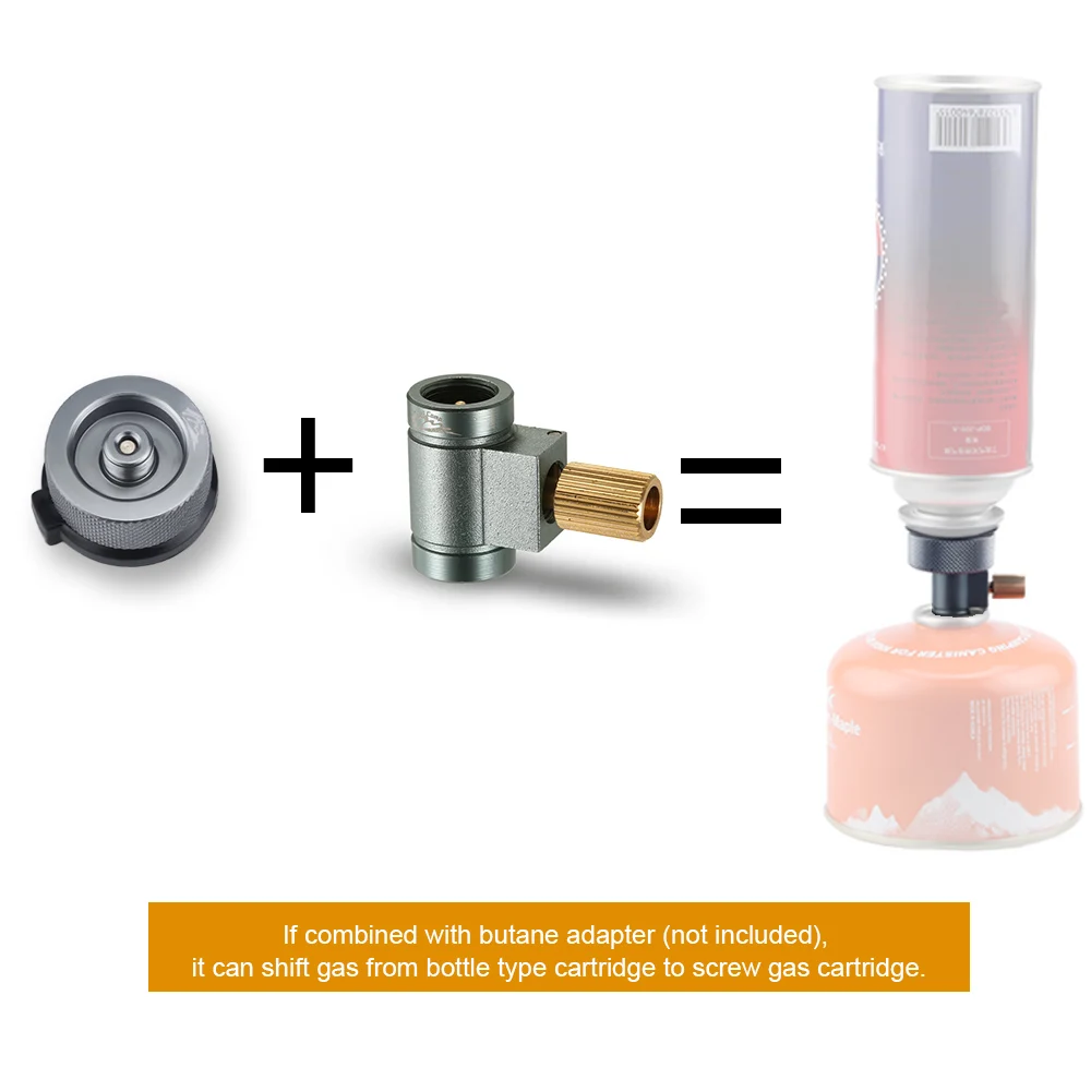 

Canister Gas Convertor Shifter Refill Adapter Gas Stove Camping Stove Cylinders + Gas Cartridge Head Conversion Adapter