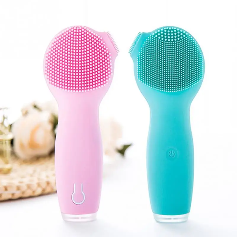 

Dual Side Silicone Electric Acoustic Vibration Skin Care Facial Cleansing Brush