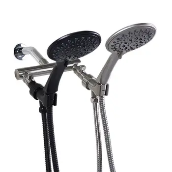 

6-Spray Stainless steel Handheld Combo Double Hand Shower System rainfall faucet