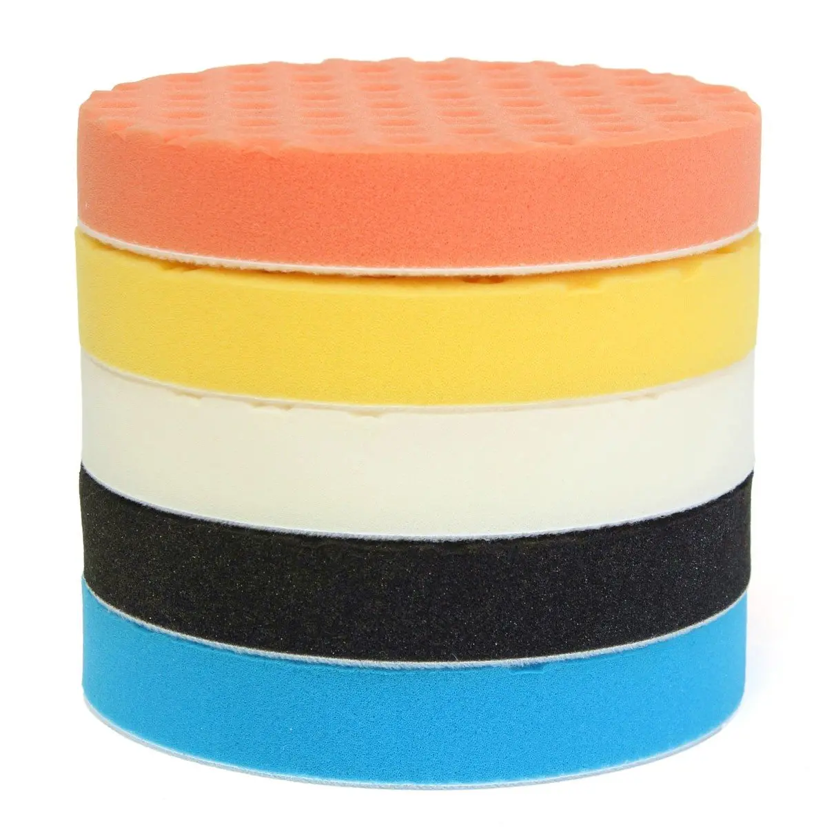

1 Set of 5Pcs 3 / 4 / 5 / 6 / 7 Inch Buffing Polishing Sponge Pads Kit for Car Polisher
