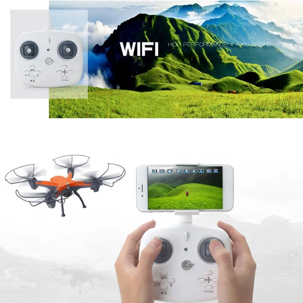 

2.4G 4CH 6-Axis 480P Drone Gyro Hover HD 2.4G 4CH 6-Axis 480P Quadcopter ZF01 Performance RTF 2.4G 4CH 6-Axis 480P UAV WIFI