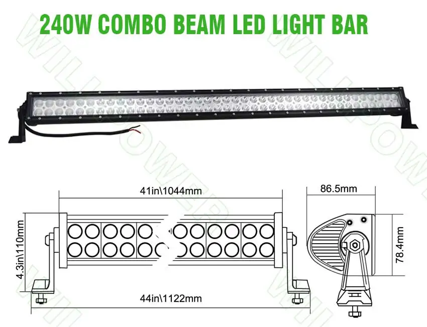 240W 42inch led light bar offroad bar (1)