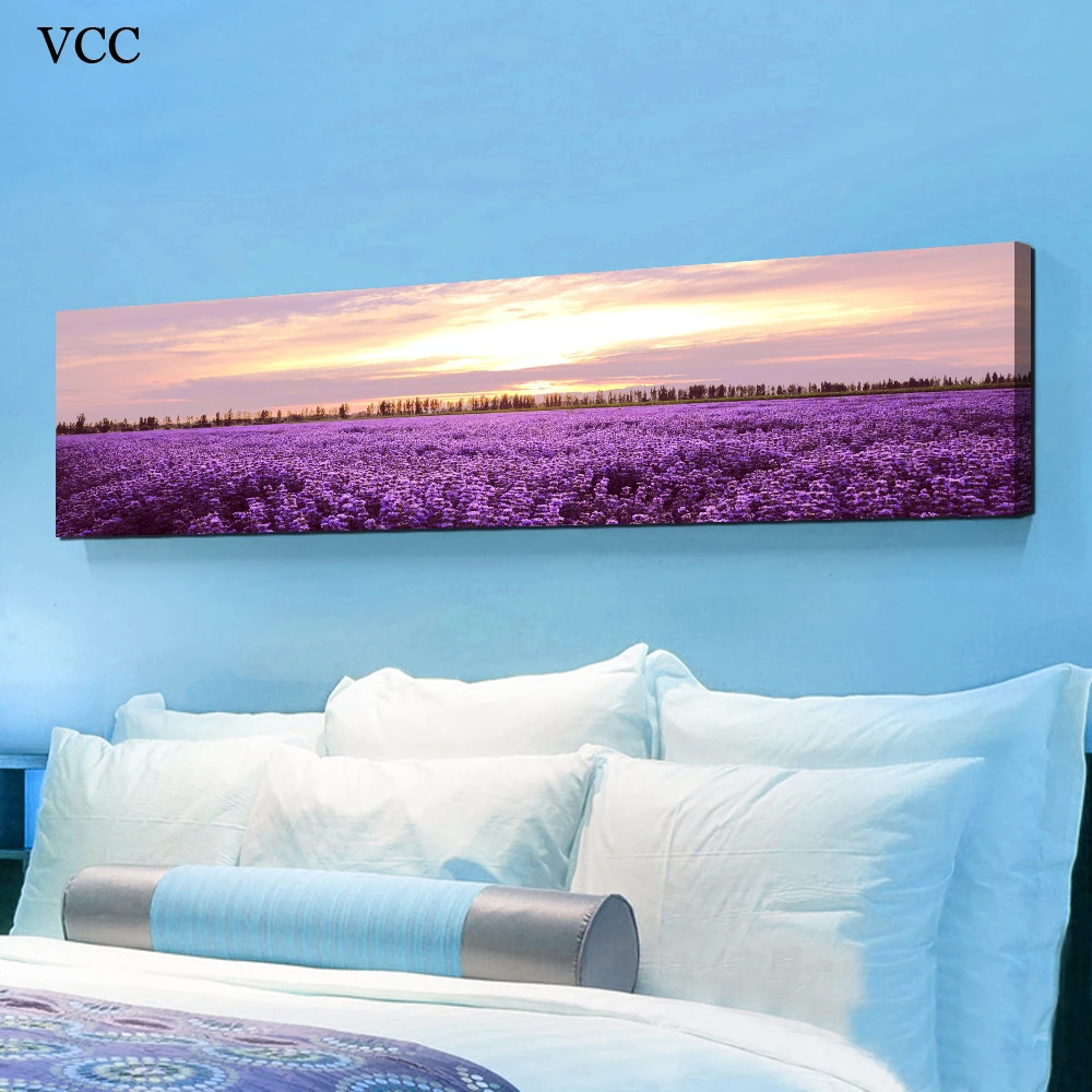 Decorative Pictures,Flowers Lavender Picture,Wall Art Canvas Painting