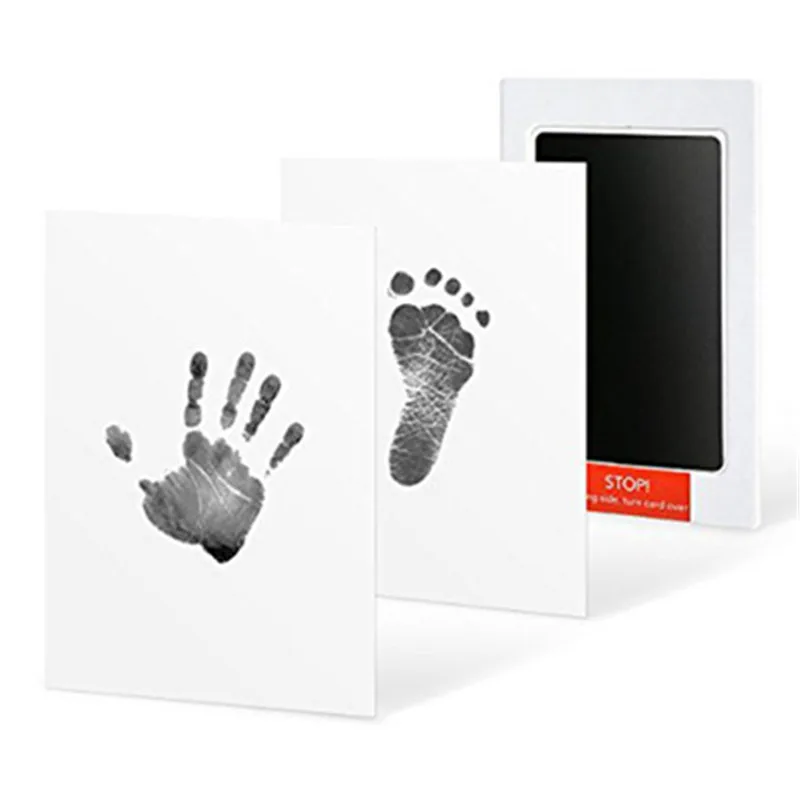 Детские руки след производители чернил Pad младенческой безопасный Inkless Handprint Kit воспоминания сувенирный подарок для новорожденных DIY Inkpad