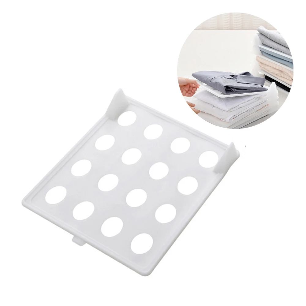 

3 Pcs/Set New Folding Board Simple Clothes Folder Wardrobe Finishing Home Shirt Underwear Storage Rack Folding Clothes Artifact